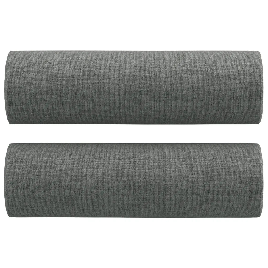 Divano a 2 Posti con Cuscini-Sofa 2 Posti con Cuscini Grigio Scuro 140 cm in Tessuto 833724