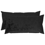 Federa 2 pcs HEERLEN Nero 40 x 70 cm Flanella 909717