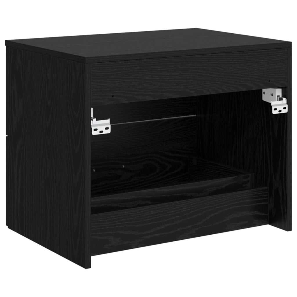 Mobile da Bagno da Muro Rovere Nero 62,5 x 44,5 x 50 cm 890327