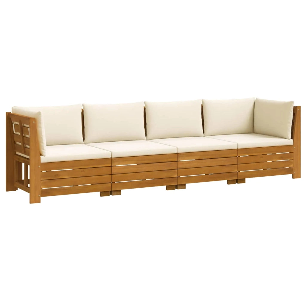 Set di divani da esterno con cuscino 4 Pezzo Marrone 3403086