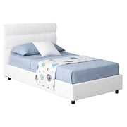 Brendola, Letto Singolo Materasso Incluso Made in Italy, Bianco