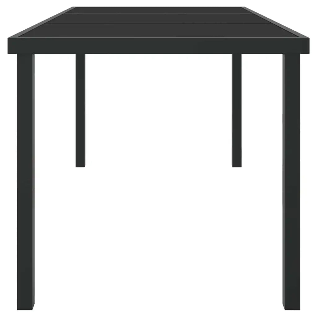 Tavolo da Giardino Nero 160 x 80 x 73 cm Metallo 42010314