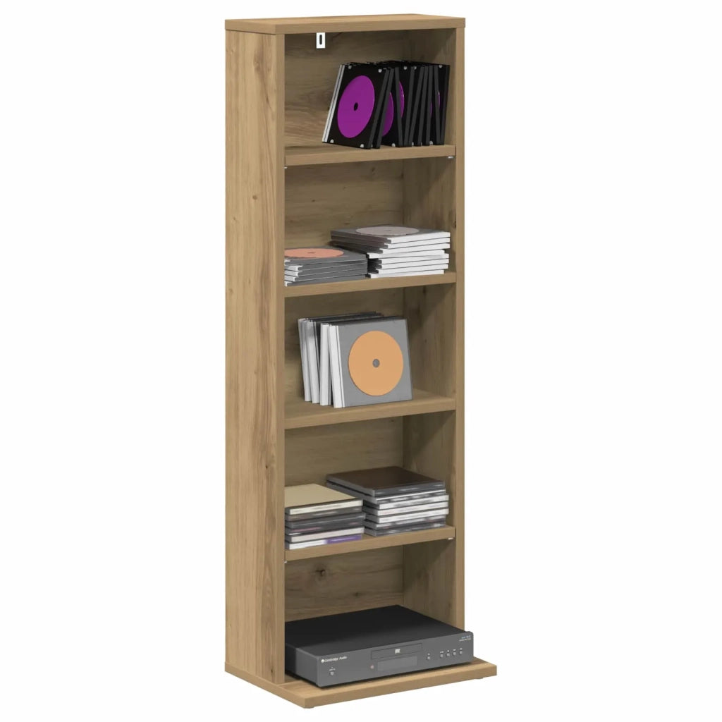 Mobile per CD Rovere Artigianale 33 x 23,5 x 97,5 cm 8012704