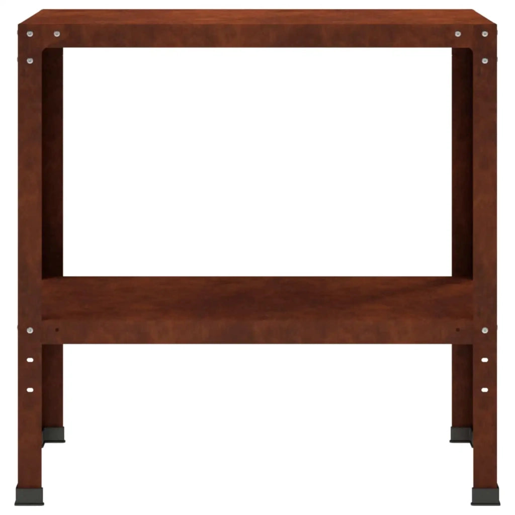 Tavolo da rinvaso 60 x 40 x 80 cm Acciaio Corten Ruggine 8014875