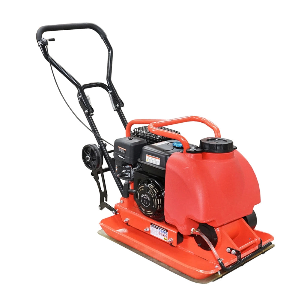 Piastra vibrante C100-A con superficie di lavoro 690x460mm, motore norma euro 5, 196CC/6.5HP, 5400 rpm 106Kg con serbatoio acqua Breckner Germany
