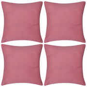 130935 4 Pink Cushion Covers Cotton 50 x 50 cm cod mxl 40083