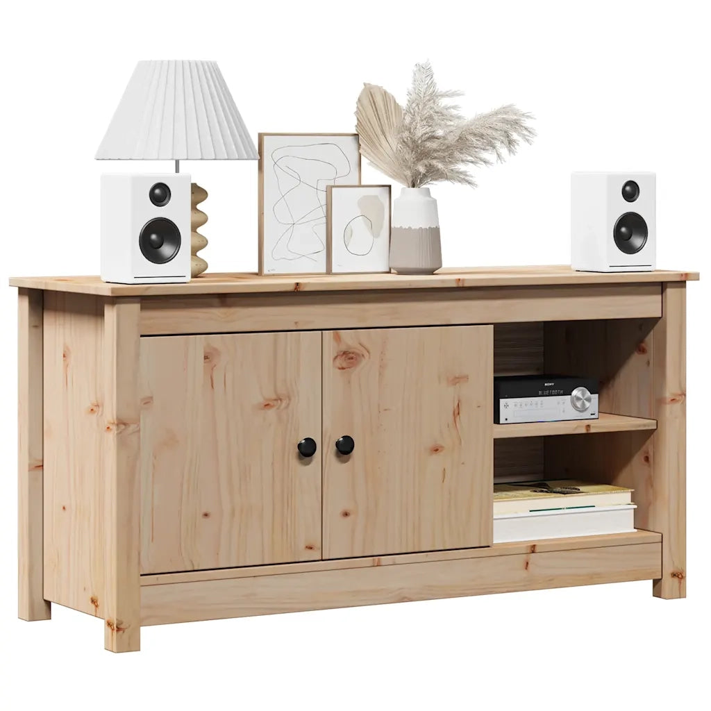 Mobile Porta TV 103x36,5x52 cm in Legno Massello di Pino 814589