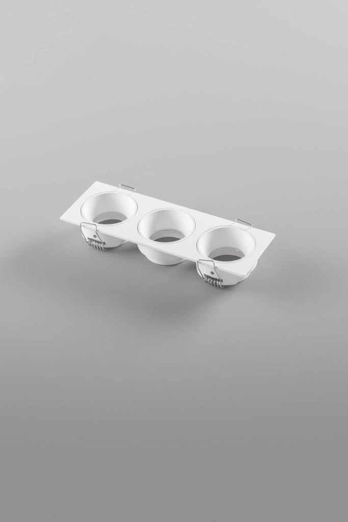 INCASSO ELEVEN BIANCO IN ALLUMINIO 3 PUNTI LUCE ATTACCO GU10 MINI IP20 162X55X25MM