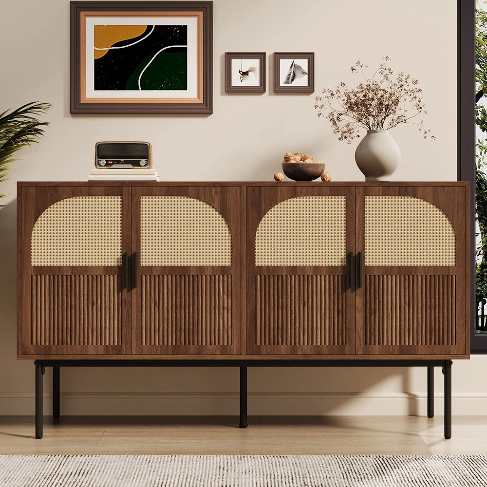 Cassettiera Credenza ¨C MINIMAL ¨C Legno, Bianco, 140x40x80 cm