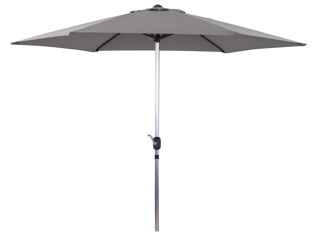 Ombrellone da giardino a palo centrale in alluminio "Sol" - Rontondo  - Ø 3m - Gris