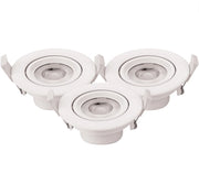 Faretto led incasso orientabile tondo soffitto 7w driver incluso 6000k pezzi 3