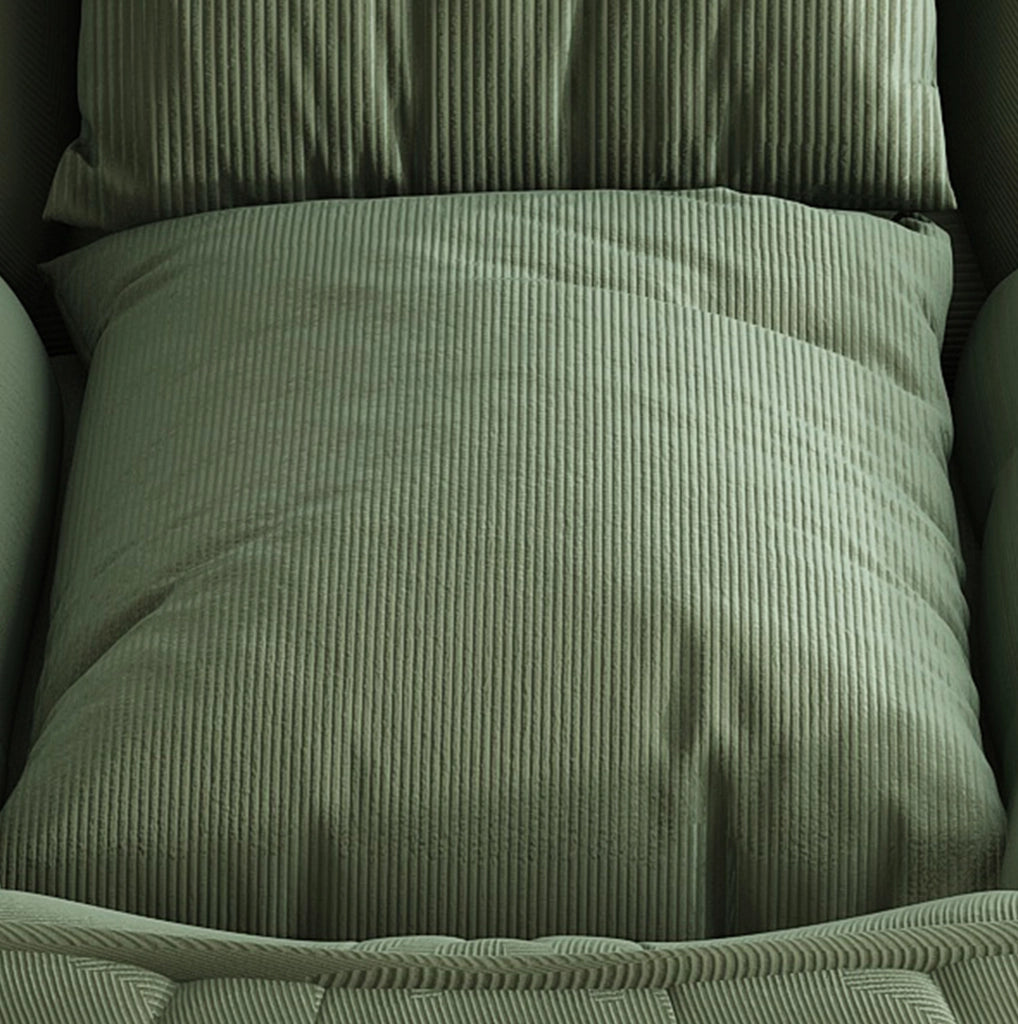 Poltrona letto pieghevole regolabile in 5 posizioni 80x22x87 cm in tessuto e metallo; verde