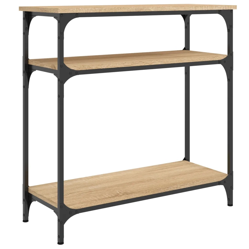 vidaXL Tavolino Consolle Rovere Sonoma 75x29x75cm in Legno Multistrato