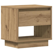 Comodino | Armadio da Notte | Mobiletto da notte Rovere artigianale 45 x 34 x 44 cm Legno multistrato