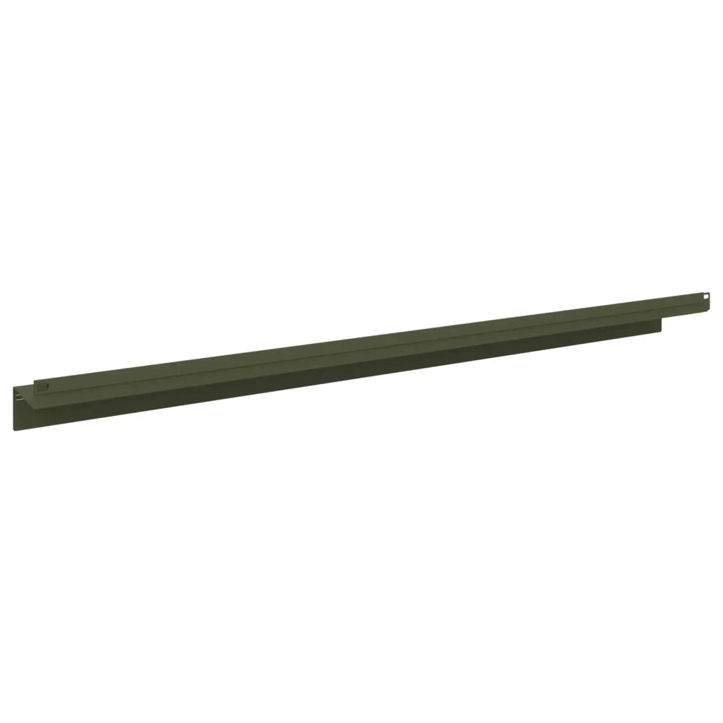Bordura per Prato 20 pz 100 x 10 x 8 cm Acciaio Verde Oliva 8008878