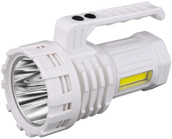 Lampada a LED per la ricerca, lampada a LED, luce super intensa 600LM, lampada a LED portatile, lampada da campeggio multifunzionale, lampada da lavoro, impermeabile IPX4, bianca