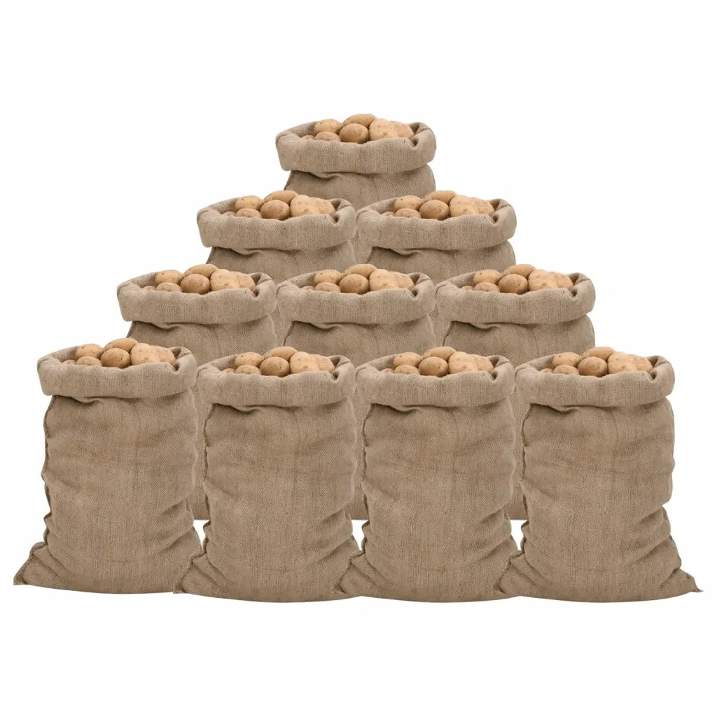 Sacchi di Iuta 10pz 60x105 cm 100% Iuta 340 gsmcod mxl 134372