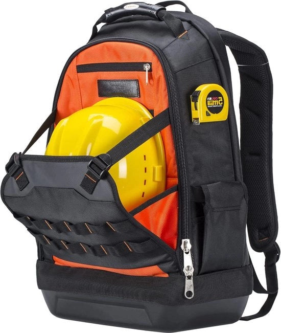 Zak da ripristino con fondo impermeabile e portagiochetti rimovibile - kit per elettricisti (arancione) - kit da lavoro per uomo