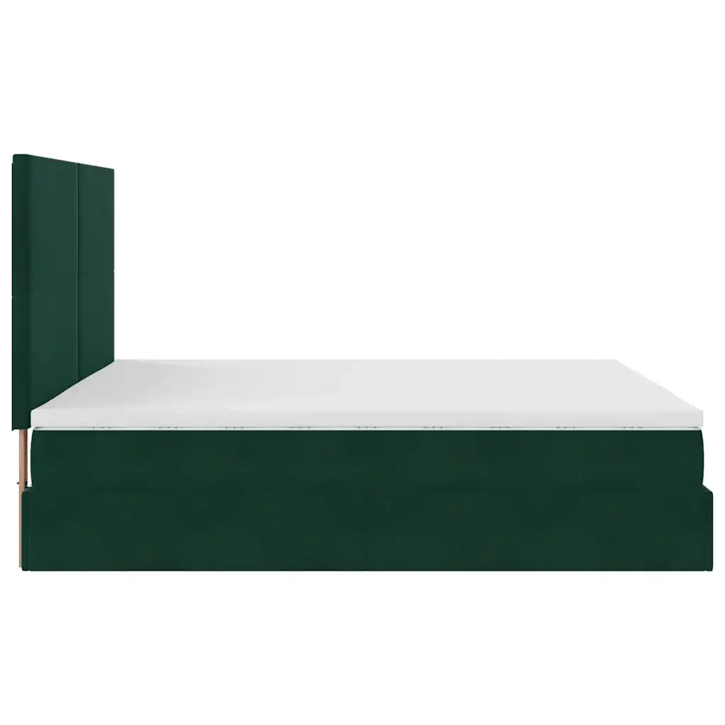Struttura Letto Pouf con Materassi 180x200 cm Velluto 3314267