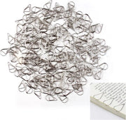 Papierclips a vapore per ufficio scuola e foto - colore argento - modello Allecto Plus - 200 unità