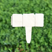 Bordera per giardino (20 pezzi) senza scavo: bordura per giardino alta 23,3 cm (senza scavo) - 24 cm di lunghezza bordura in plastica con testura lapidea per prato