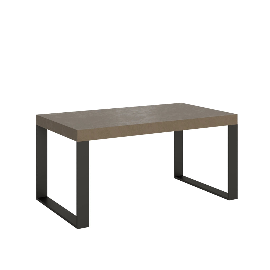 Tavolo allungabile 90x160/264 cm Tekno tortora gambe antracite