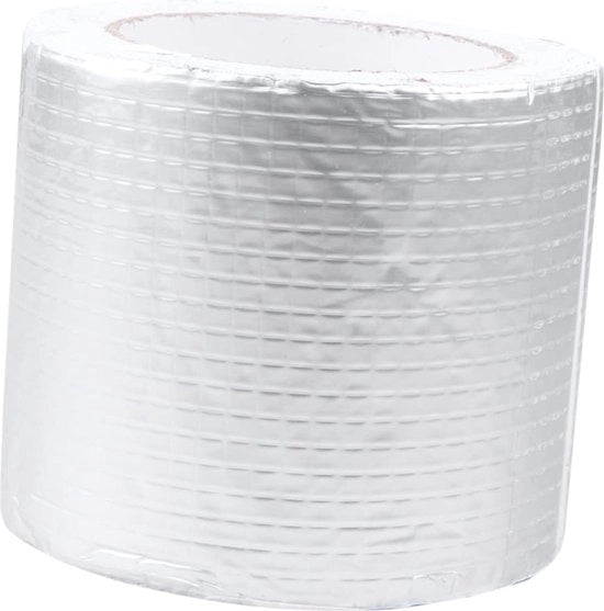 Nastro di Riparazione per Tetto - Nastro Butilico per Impermeabilizzazione e Riparazione - 10 Metri di Folia di Alluminio