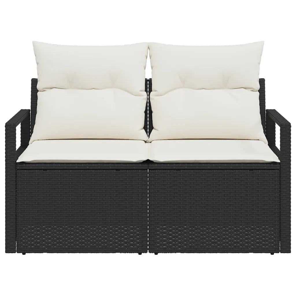 Divano da giardino con cuscino-Sofa da Giardino-Divano da esterno 120 x 62 x 69 cm. polyrattan 693747