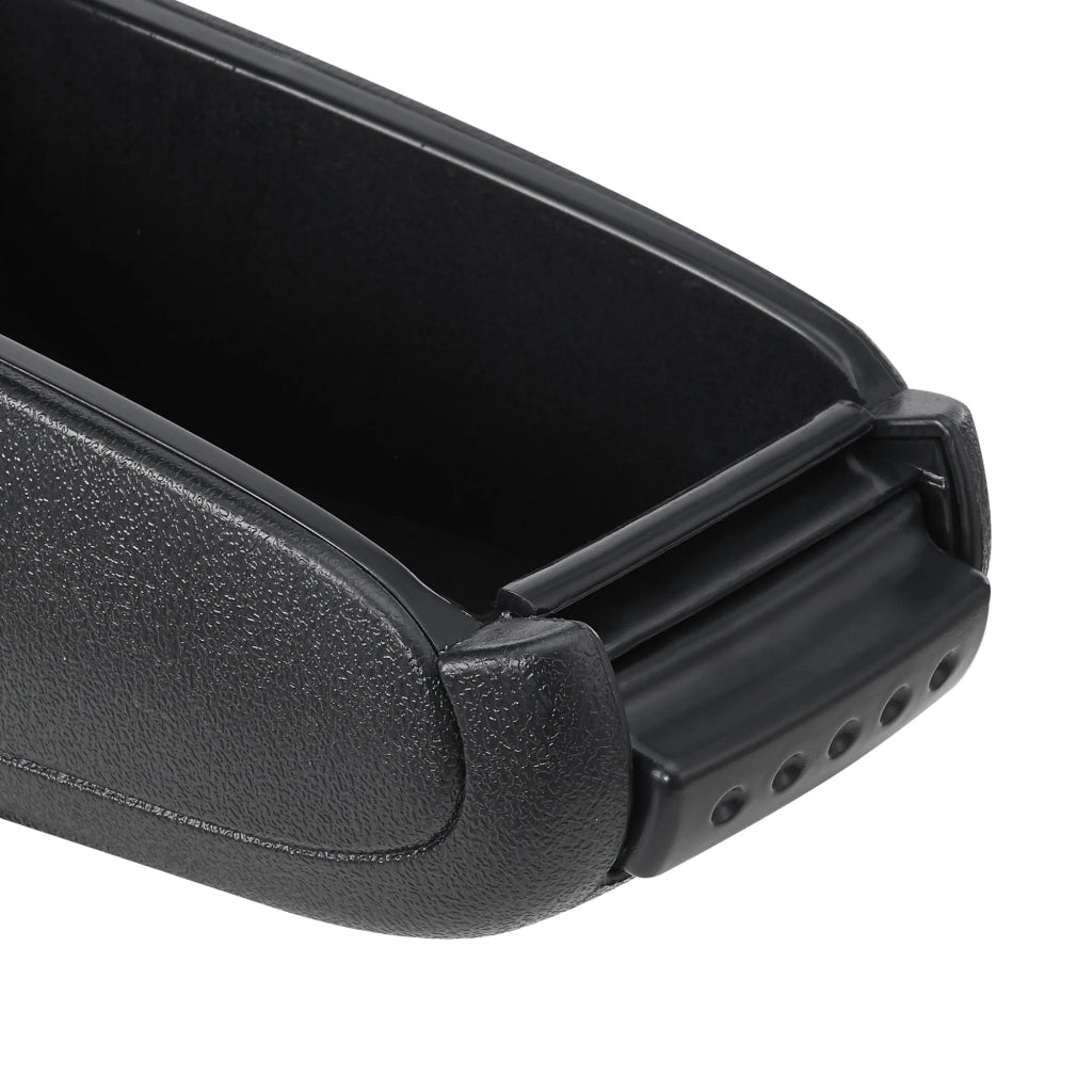 Bracciolo centrale per Opel Corsa F dal 2019 in poi similpelle nera con cuciture 03_0008842
