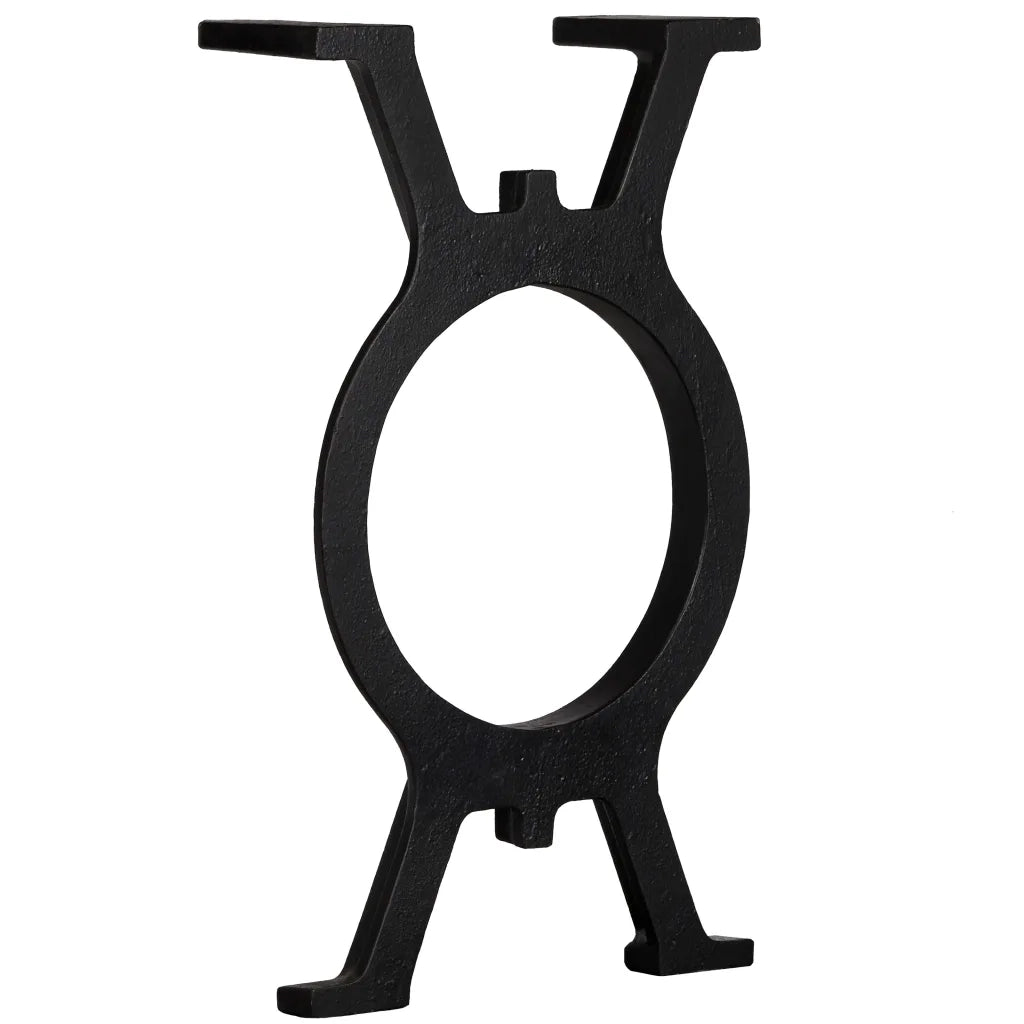 Gambe per Panca 2 pz a Forma di O in Ghisa 245428