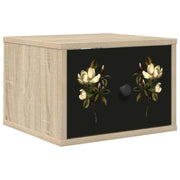 Mobiletto da comodino a parete BREMEN Rovere Sonoma 8007501