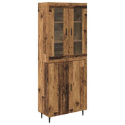 Credenza 2 pz | Madia | Buffet da pranzo | Armadio da pranzo Legno vecchio Legno multistrato