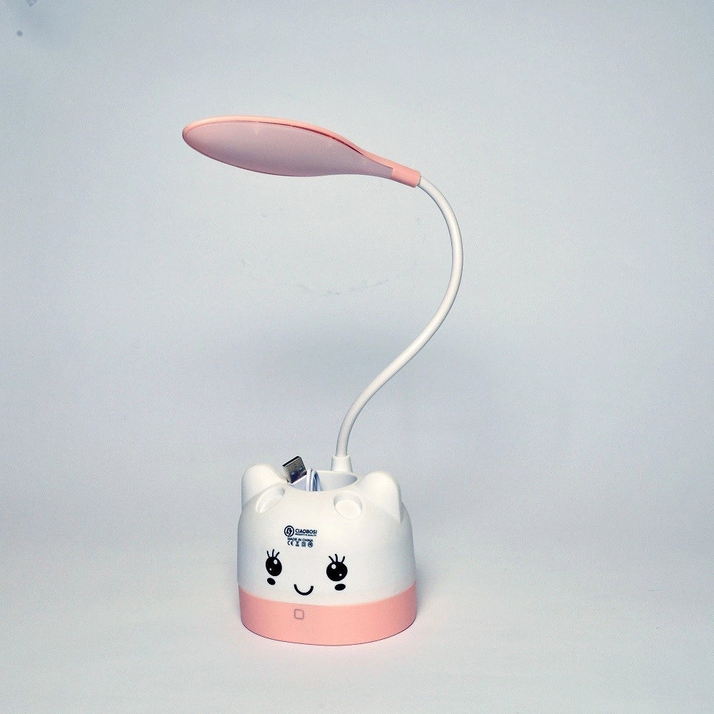 Trade Shop - Lampada Da Tavolo Led Per Bambini Touch Ricaricabile Usb 5 W Flessibile Tx-9084 -