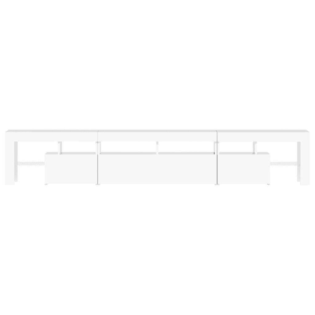 Mobile Porta TV con Luci LED Bianco 230x36,5x40 cm 3152786