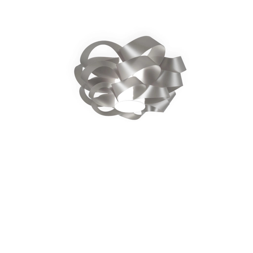 Plafoniera Moderna Cloud Polilux ® Argento 2 Luci E27