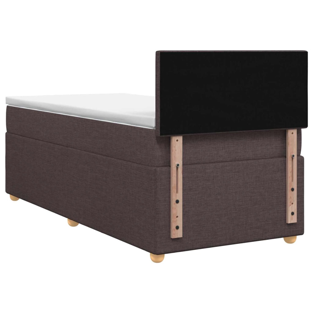 Letto box spring con materasso Marrone Scuro 80 x 200 cm 3450835