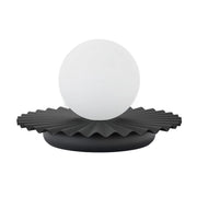 Lampada da tavolo UMBRA nera vetro sfera 1xG9 Emibig