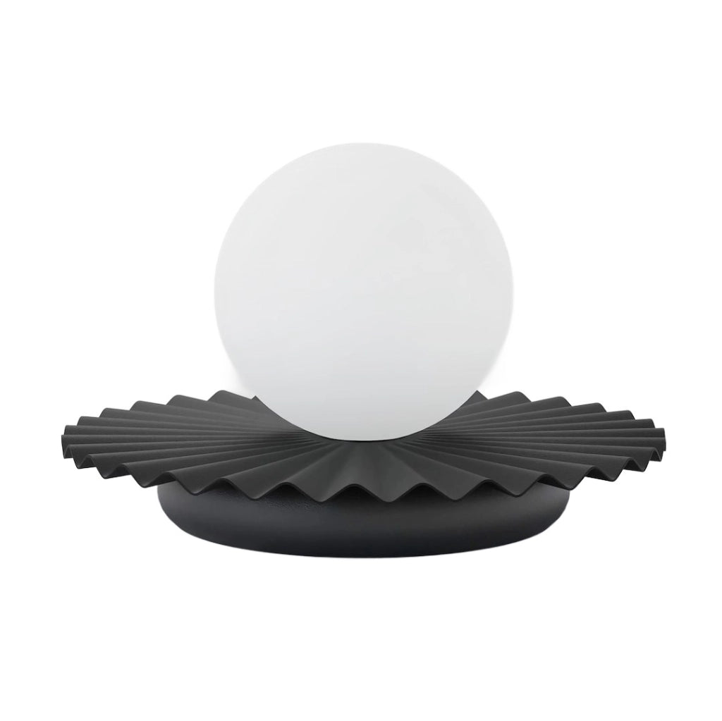 Lampada da tavolo UMBRA nera vetro sfera 1xG9 Emibig