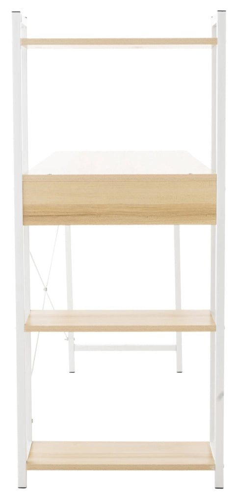 Scrittoio Poe design industriale Acero