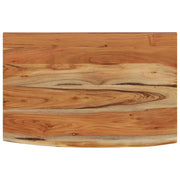 Piano Tavolo | Mensola a Muro 50x30x3,8cm Rettangolare Legno Acacia Bordi Vivi