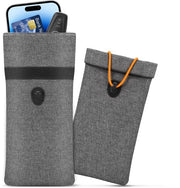 Tas per chiave, copri chiave Oxford in tessuto con chiusura a strisce adesive forti e gomito elastico, tessuto integrato per schermare segnali per bloccare segnali e prevenire furto