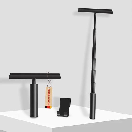 Douchewisser con Spigolo, Douchewisser con Riflessione, Estensibile a 95cm, Douchewisser con Supporto senza Fori, Douchewisser in Silicone con Supporto.