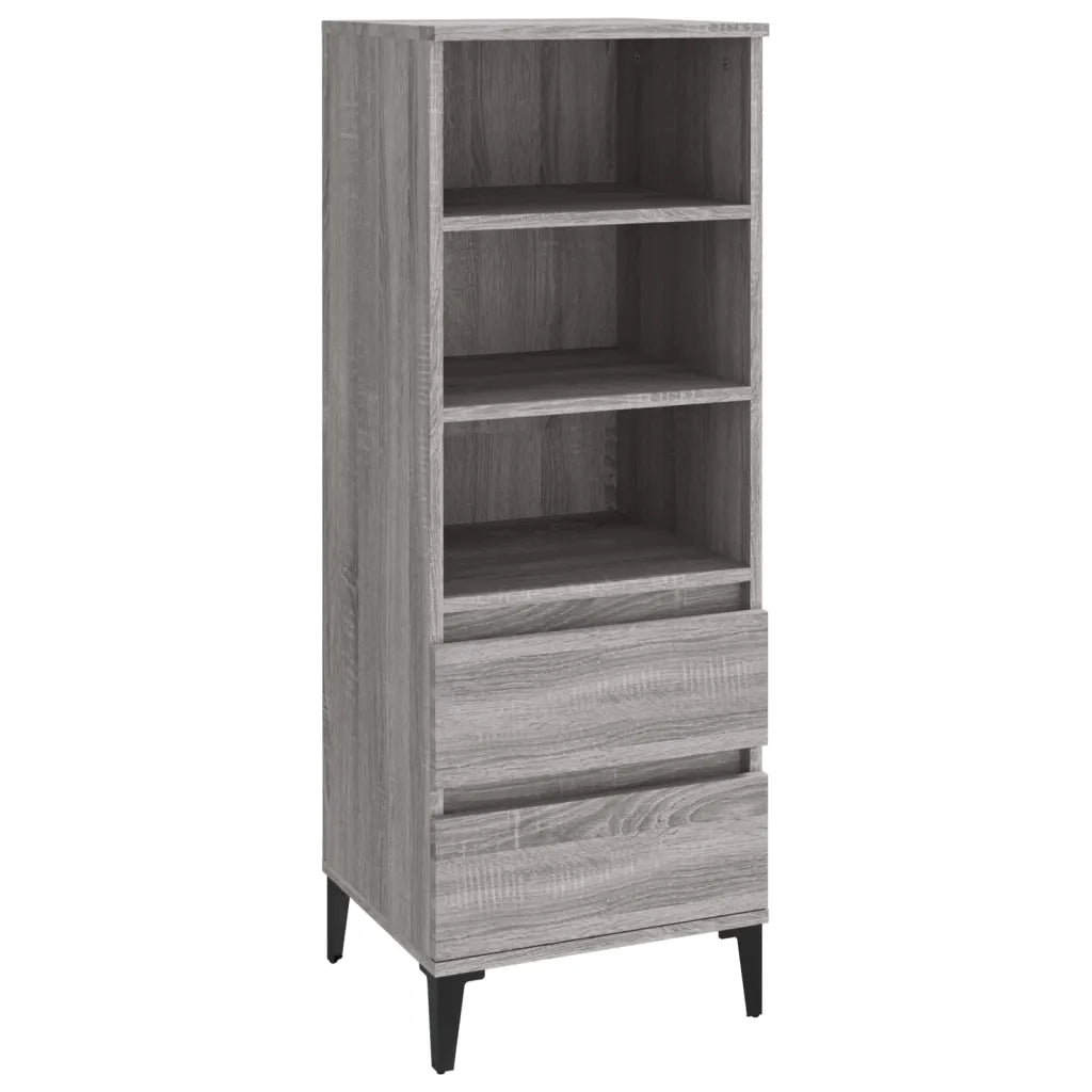 Credenza Grigio Sonoma 40x36x110 cm in Legno Multistrato cod mxl 26116