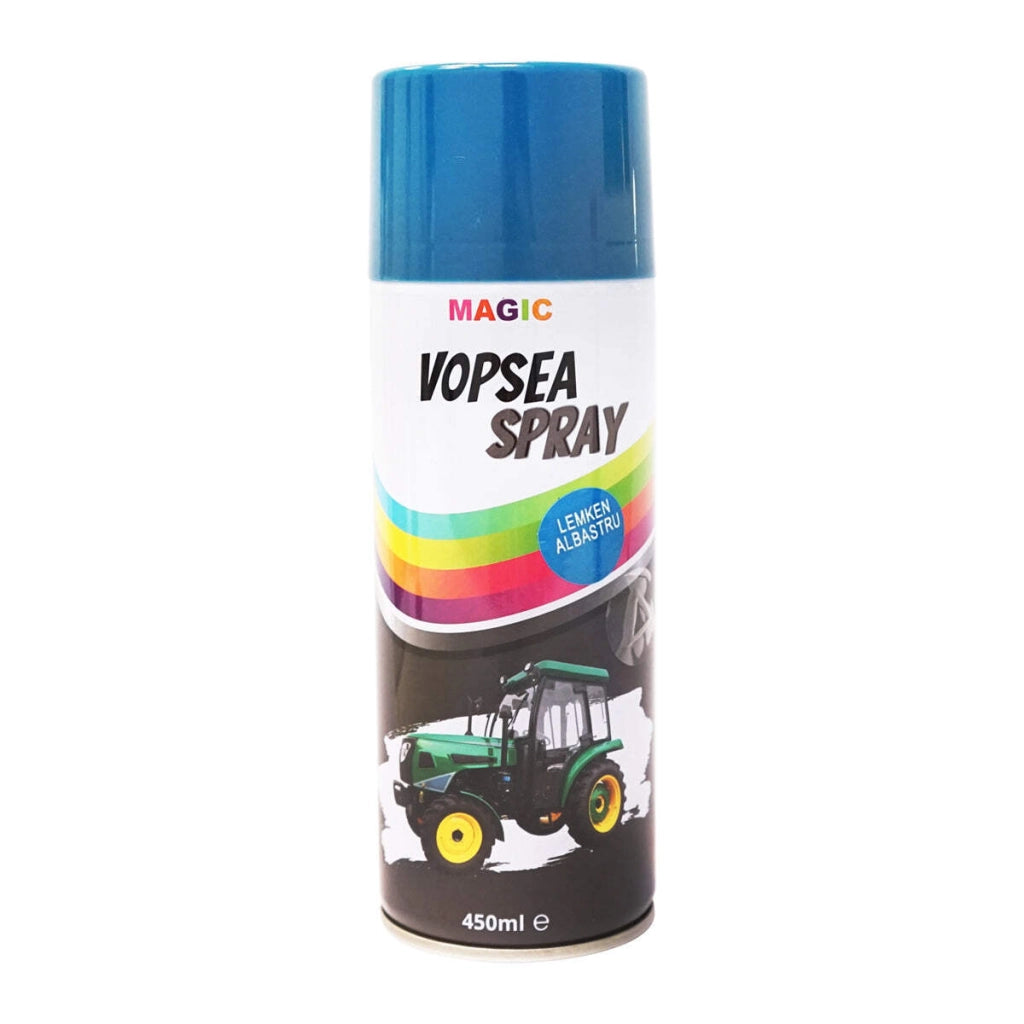 Spray vernice auto blu tipo Lemken professionale ad asciugatura rapida, 450 ml MAGIC