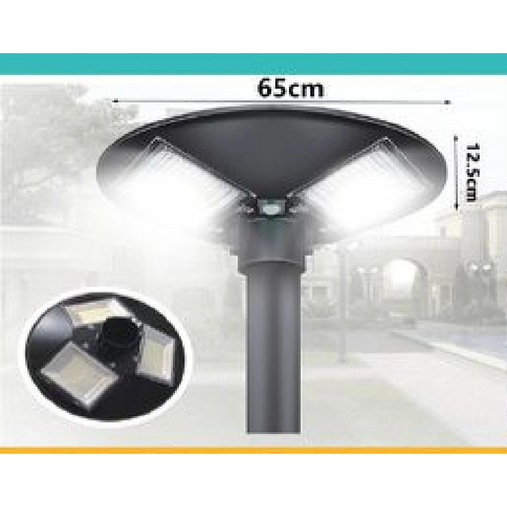 Trade Shop - Luce Lampione Faro Giardino Stradale Crepuscolare Pannello Solare 500 W Led-8447 -