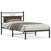 Letto singolo | Letto per adulti | Giroletto senza Materasso Rovere Marrone 100x190 cm Truciolato