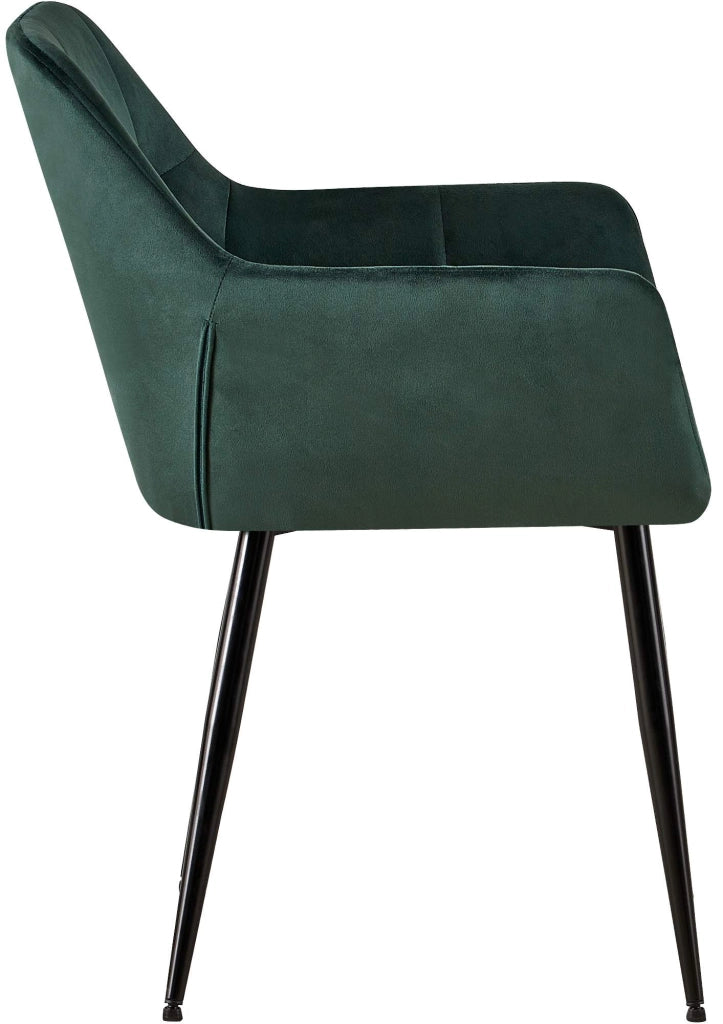 Sedia visitatore Emia Velluto,verde