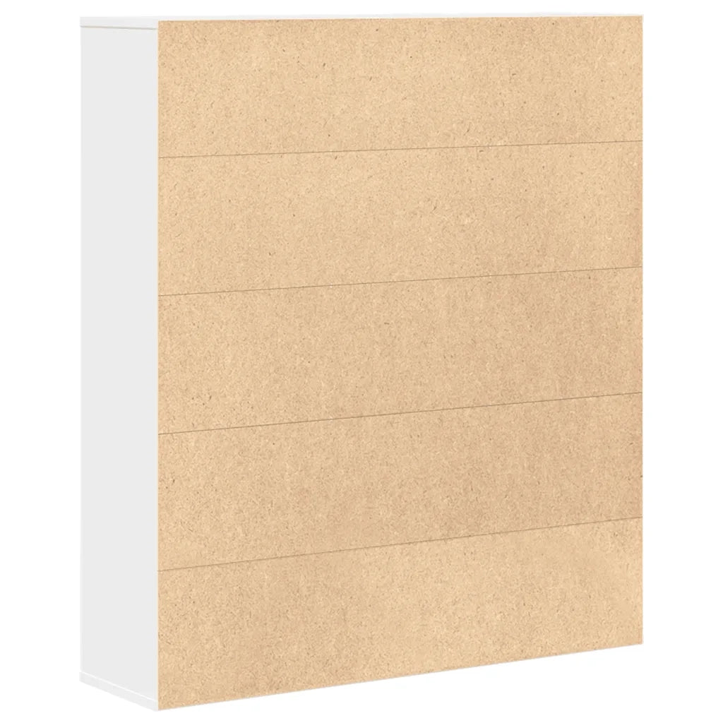 Libreria Bianca 89x24x101,5 cm in Legno Multistrato 860400