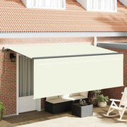 Tenda Retrattile Crema 400 x 200 cm Poliestere e Alluminio 3329784