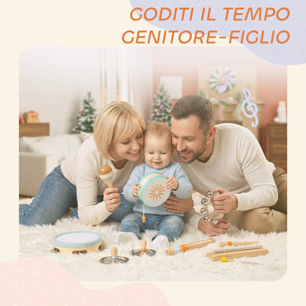 Set Percussioni in Legno per Bambini ¨C zephmum ¨C Montessori